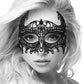 Shots Ouch Black & White Lace Eye Mask - Empress Black Shots America LLC