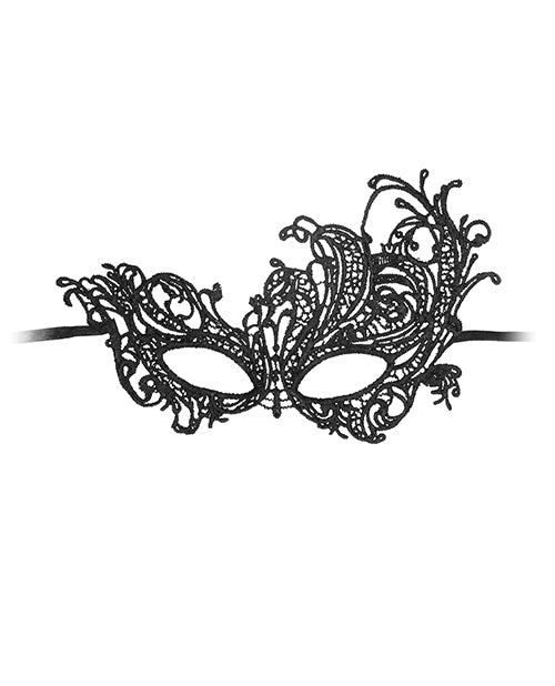 Shots Ouch Black & White Lace Eye Mask - Royal Black Shots America LLC