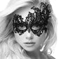 Shots Ouch Black & White Lace Eye Mask - Royal Black Shots America LLC
