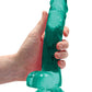 Shots RealRock Realistic Dildo | Clear 8" Big Dildo with Balls | Turquoise Suction Cup Dildo