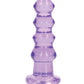 Shots RealRock Crystal Clear 5.5" Curvy Dildo/Butt Plug - Purple