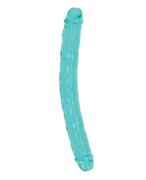 Shots RealRock Realistic Dildo | Crystal Clear 13" Big Dildo | Turquoise Double Dildo | Anal Dildo
