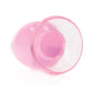 Shots RealRock Crystal Clear 4.5" Anal Plug - Pink