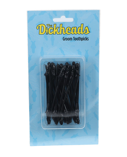 Shots The Dickheads Groom Toothpicks - Black Shots America LLC
