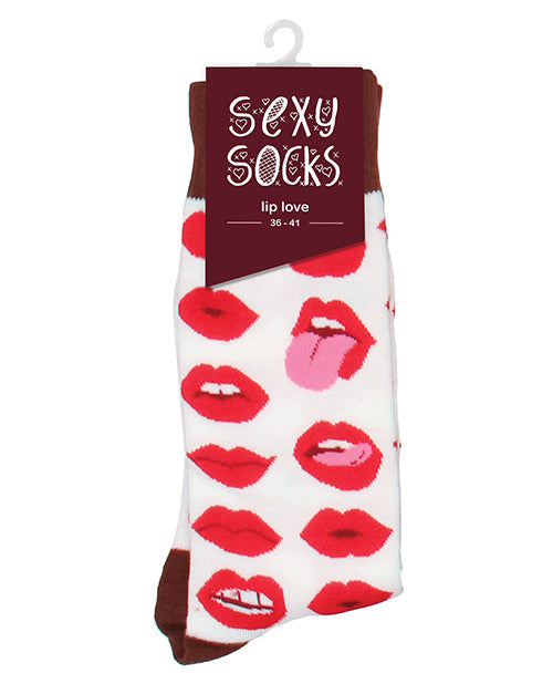 Shots Sexy Socks Lip Love - Female Shots America LLC
