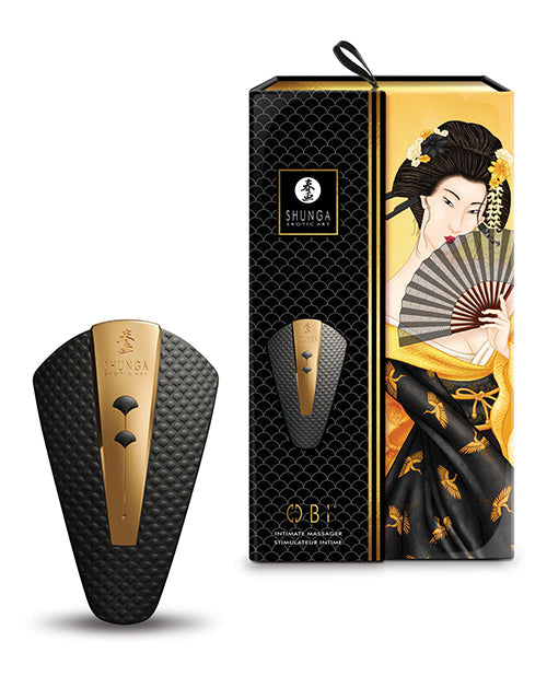 Shunga Obi Intimate Massager - Black Shunga