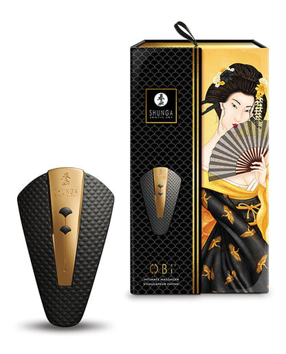 Shunga Obi Intimate Massager - Black Shunga