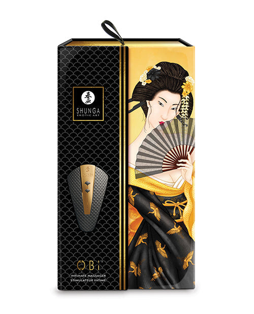 Shunga Obi Intimate Massager - Black Shunga