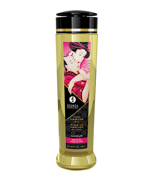 Shunga Massage Oil - 8 oz Sweet Lotus Shunga