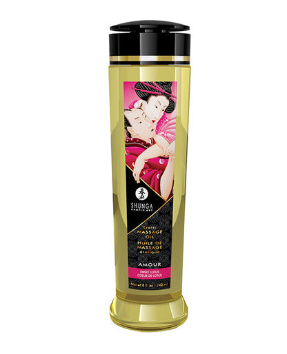 Shunga Massage Oil - 8 oz Sweet Lotus Shunga