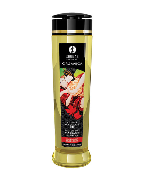 Shunga Organica Kissable Massage Oil - 8 oz Maple Delight Shunga
