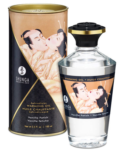Shunga Warming Oil - 3.5 oz Vanilla Fetish Shunga