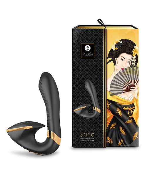 Shunga Soyo Intimate Massager - Black Shunga