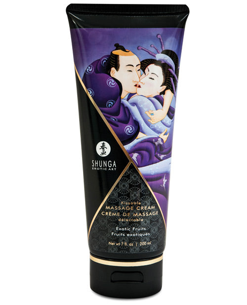 Shunga Kissable Massage Cream - 7 oz Exotic Fruits Shunga