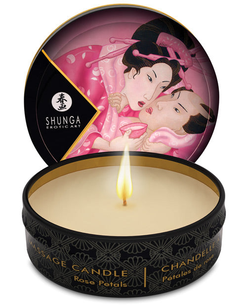 Shunga Aphrodisia Mini Candlelight Massage Candle - 1 oz Roses Shunga