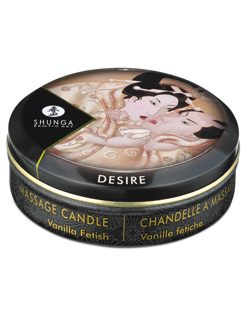 Shunga Desire Mini Candlelight Massage Candle - 1 oz Vanilla Shunga