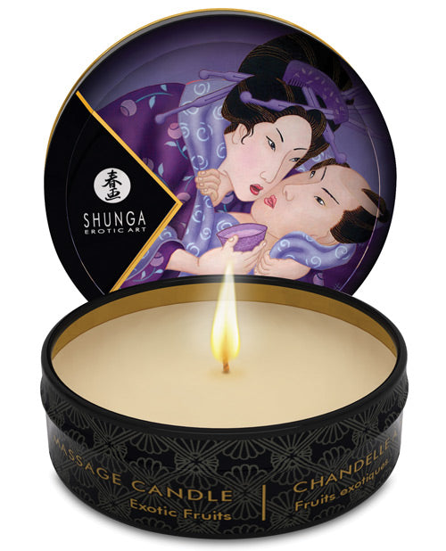 Shunga Libido Mini Candlelight Massage Candle - 1 oz Exotic Fruits Shunga