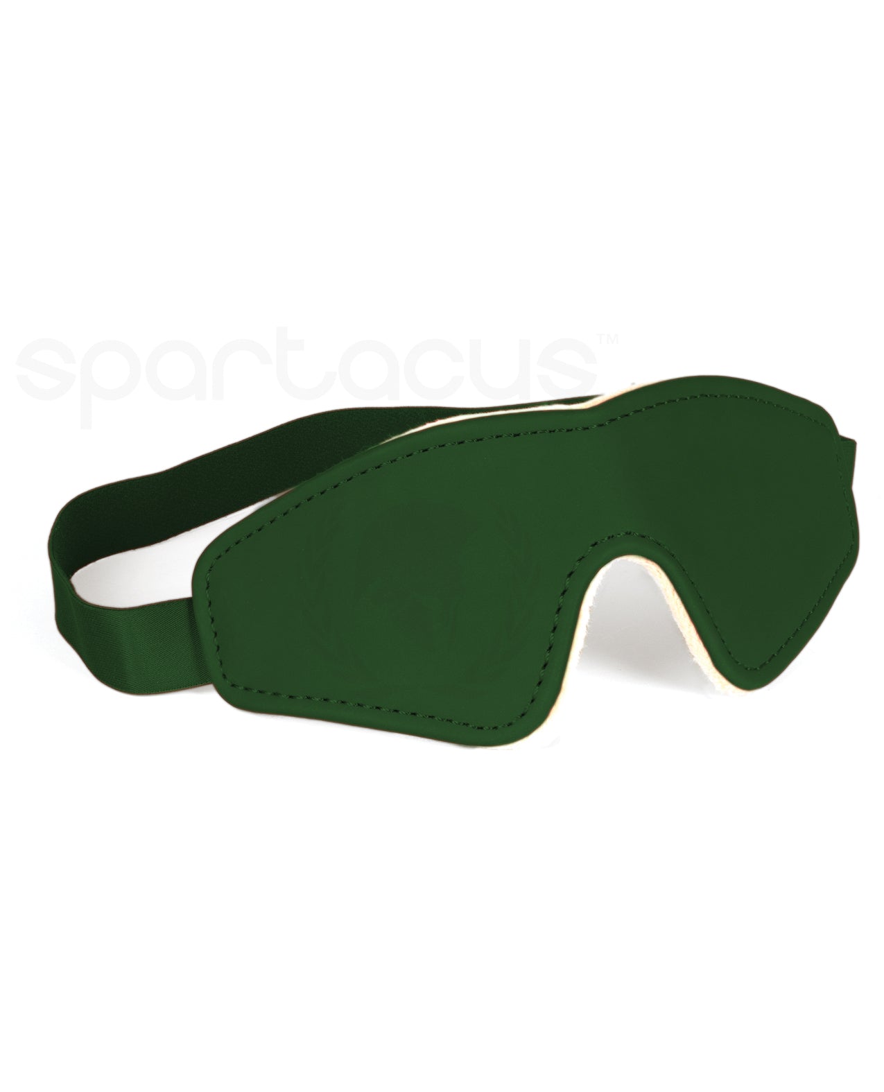 Spartacus PU Blindfold w/Plush Lining - Green Spartacus