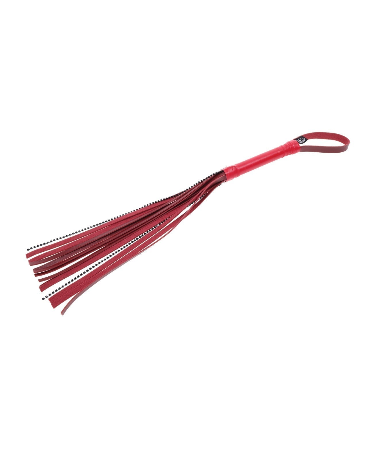 Sex & Mischief Ex's & Oh's Crystal Flogger - Red Sportsheets International