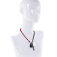 Sex & Mischief Ex's & Oh's Crystal Day Collar - Red/Black Sportsheets International