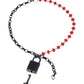 Sex & Mischief Ex's & Oh's Crystal Day Collar - Red/Black Sportsheets International