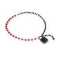 Sex & Mischief Ex's & Oh's Crystal Day Collar - Red/Black Sportsheets International