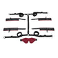 Saffron Under the Bed Adjustable Restraint System - Black and Red
