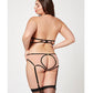 Mesh Cut Out Halter Teddy Nude/Black QN Seven 'til Midnight Costume