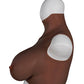 XX-DREAMTOYS Ultra Realistic E Cup Breast Form Large - Black St Rubber Gmbh