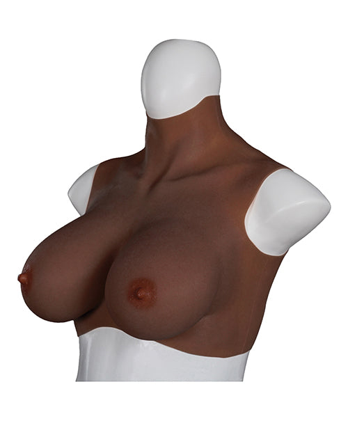 XX-DREAMTOYS Ultra Realistic E Cup Breast Form Large - Black St Rubber Gmbh