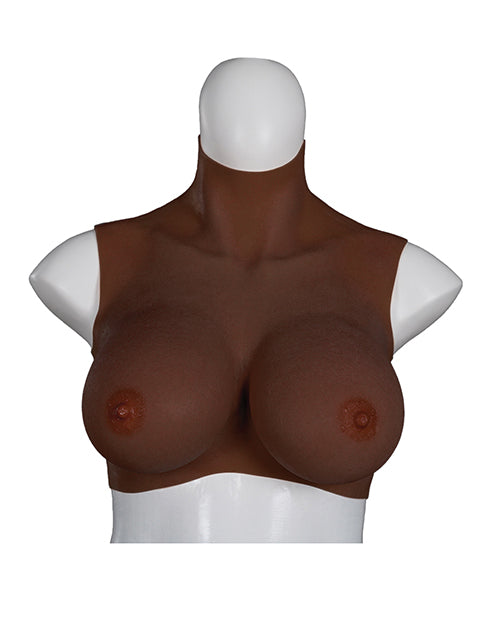XX-DREAMTOYS Ultra Realistic E Cup Breast Form Large - Black St Rubber Gmbh