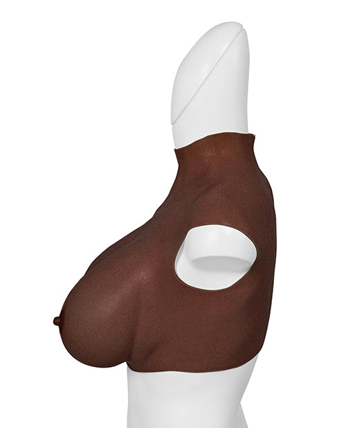 XX-DREAMTOYS Ultra Realistic H Cup Breast Form Extra Large - Black St Rubber Gmbh