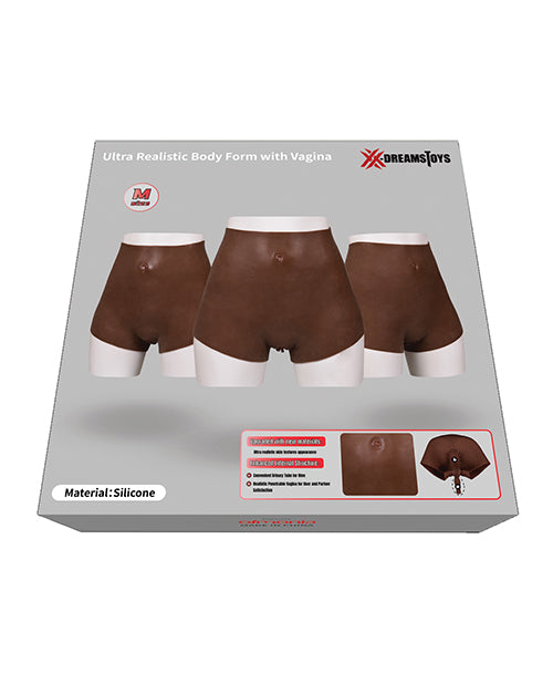 XX-DREAMTOYS Ultra Realistic Vagina Form Medium - Black St Rubber Gmbh