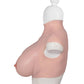 XX-DREAMSTOYS Ultra Realistic H Cup Breast Form Extra Large - Ivory St Rubber Gmbh