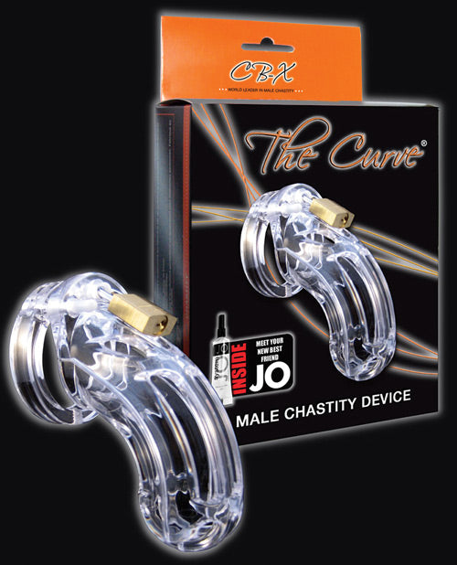 Curve 3 3/4" Curved Cock Cage & Lock Set - Clear