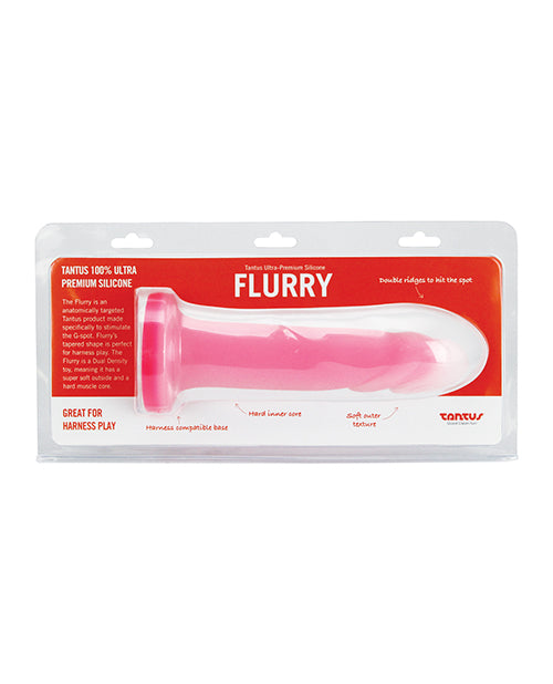 Tantus Flurry Realistic Dildo | Silicone Dildo | Rose Quartz Big Dildo | G-Spot Large Dildo