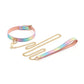 Hello Sexy! Hot Bitch Collar & Leash - Iridescent Rainbow