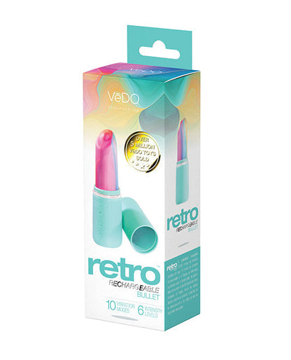 VeDO Retro Rechargeable Bullet Lip Stick Vibe - Turquoise Savvy Co.