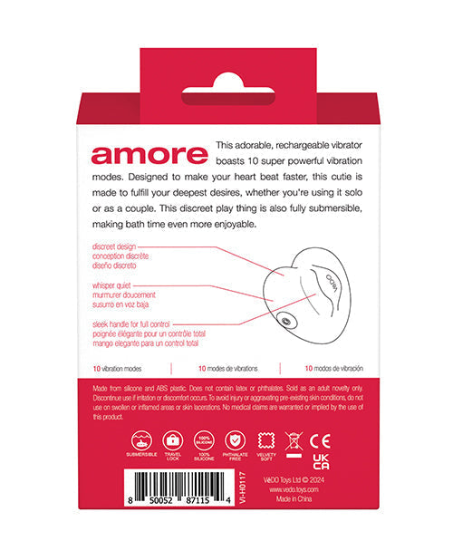 VeDo Amore Rechargeable Pleasure Vibe - Red Savvy Co.