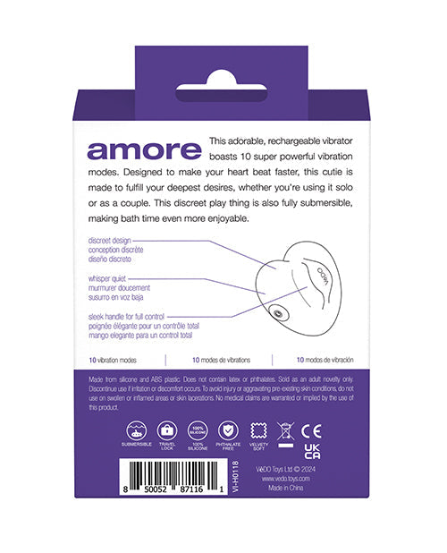 VeDo Amore Rechargeable Pleasure Vibe - Purple Savvy Co.