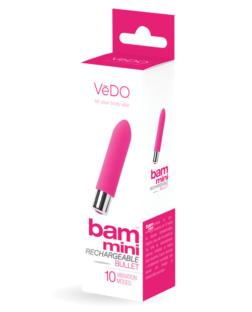 VeDO Bam Mini Rechargeable Bullet Vibe - Foxy Pink Savvy Co.