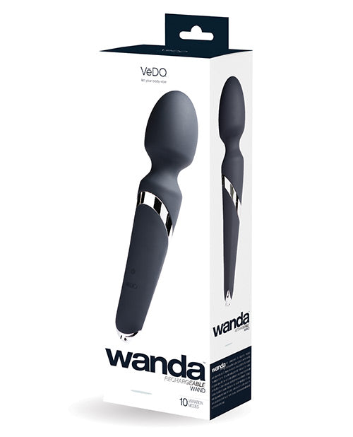 VeDO Wanda Rechargeable Wand - Just Black Savvy Co.