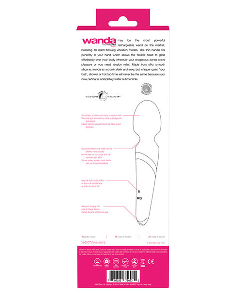 VeDO Wanda Rechargeable Wand - Foxy Pink Savvy Co.