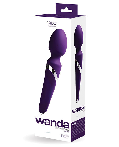 VeDO Wanda Rechargeable Wand - Deep Purple Savvy Co.