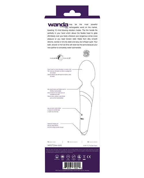 VeDO Wanda Rechargeable Wand - Deep Purple Savvy Co.