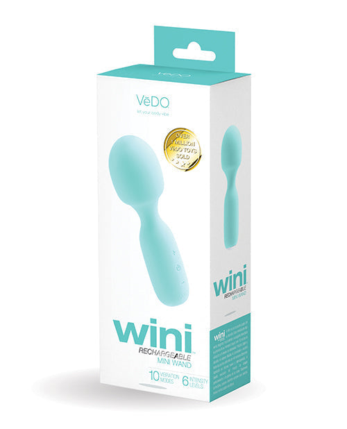 VeDO Wini Rechargeable Mini Wand - Tease Me Turquoise Savvy Co.