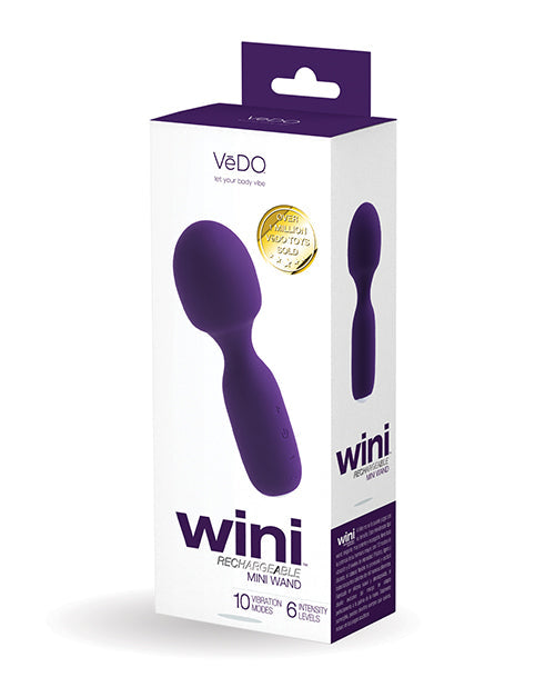 VeDO Wini Rechargeable Mini Wand - Deep Purple Savvy Co.