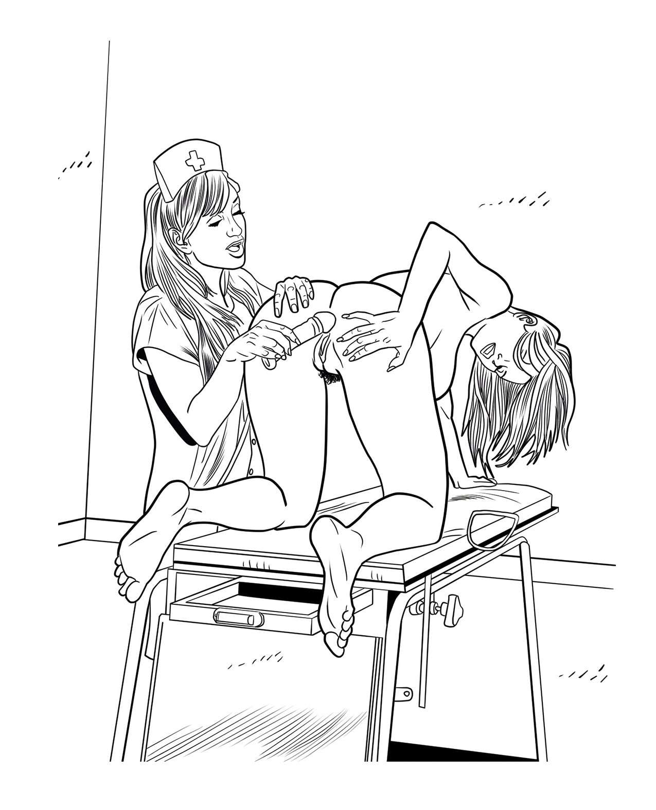 Wood Rocket XXX Nurses Coloring Book Wood Rocket LLC