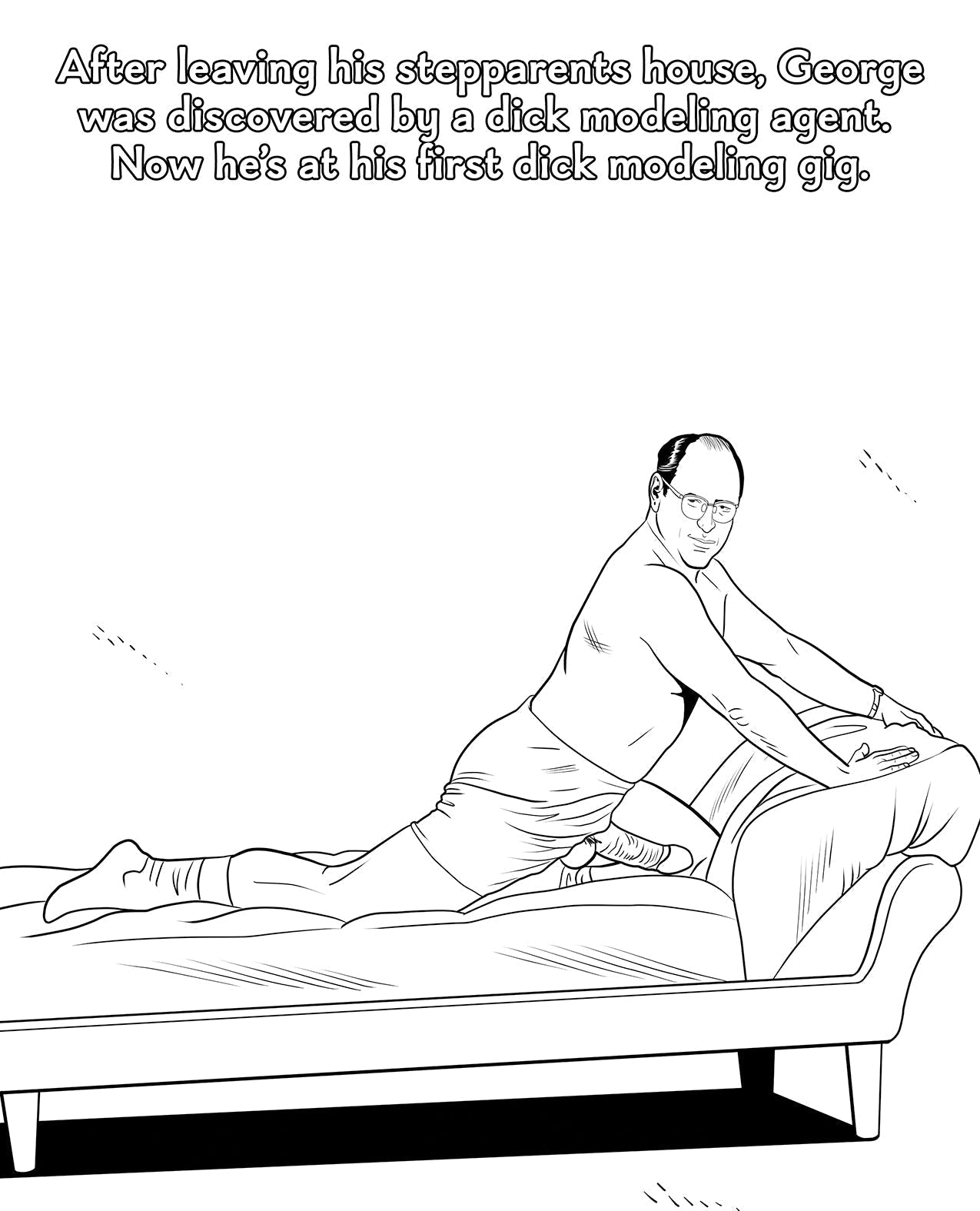 Wood Rocket Sexfeld Parody Coloring Book Wood Rocket LLC