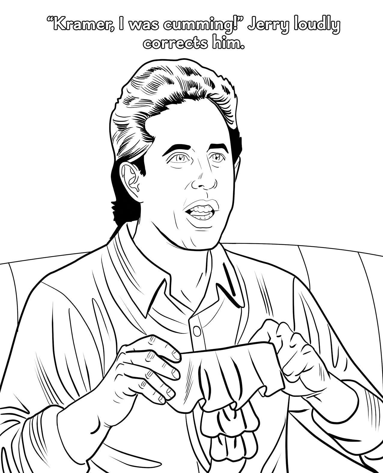 Wood Rocket Sexfeld Parody Coloring Book Wood Rocket LLC